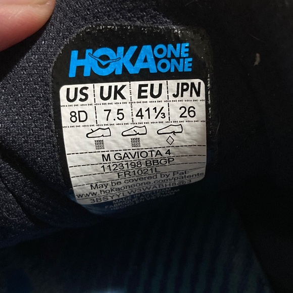 HOKA ONE ONE MEN'S GAVIOTA 4 BLUE SIZE 8 - Picture 14 of 15